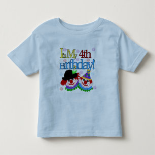 Silly Clowns 4th Birthday Tshirts et cadeaux
