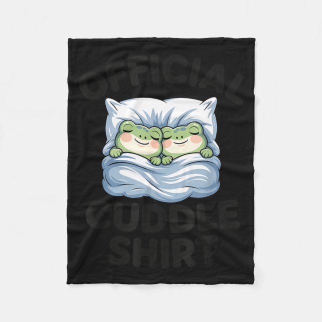 Silly Cuddle Cozy Frogs Official Fleece Blanket (Front)