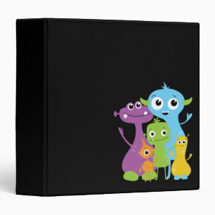 Silly Cute Monsters Binder