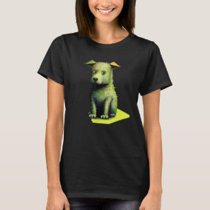 Silly dog artwork cute puppy pup doggy portrait do T-Shirt
