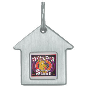 Silly Dog Bourbon Stout Pet ID Tag