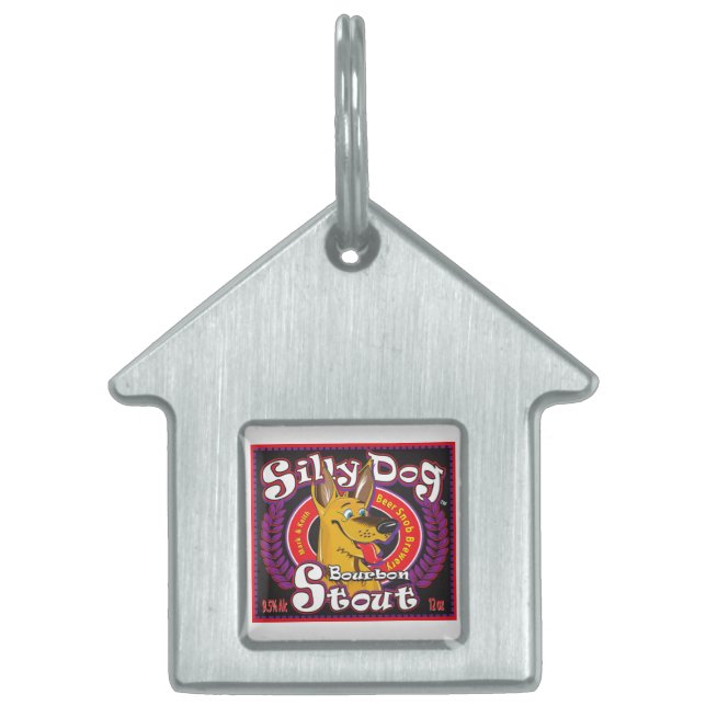 Silly Dog Bourbon Stout Pet ID Tag (Front)