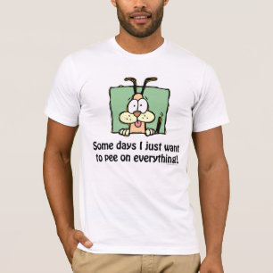 Silly Dog Pee Humour T-Shirt