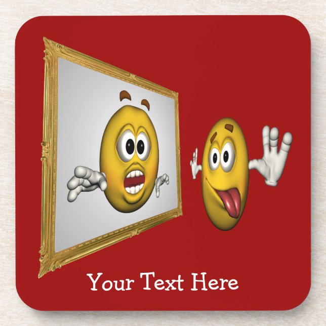 Silly Face Funny Coaster Set (Front)