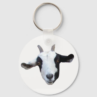 Silly-Face Goat Keychain