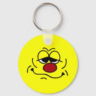 Silly Face Grumpey Keychain