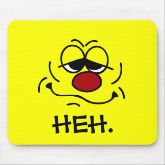 Silly Face Grumpey Mouse Pad
