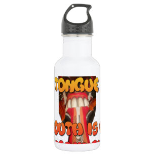 Silly Face: Tongue-Out Expression Humour 532 Ml Water Bottle