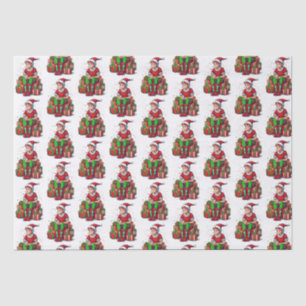 Silly Funny Christmas Santa Claus Elf Kid Tissue Paper
