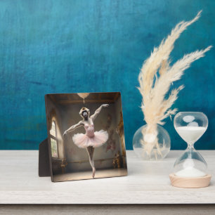 Silly Gibbon Ballerina Doing A Pirouette, Plaque
