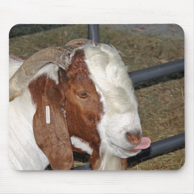 Silly Goat Mouse Pad (Front)