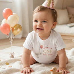 Silly Goose 1st Birthday Shirt Personalized Baby