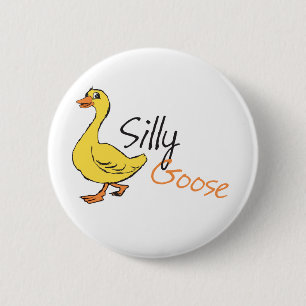 Silly Goose 2 Inch Round Button