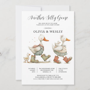 Silly Goose 2nd Baby Baby Shower Invitation
