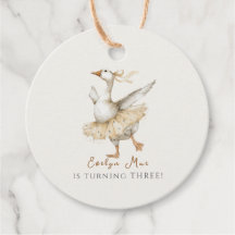 Silly Goose 3rd Birthday Watercolor