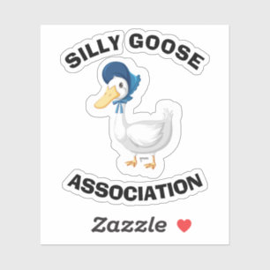 Silly Goose Association Funny Waterproof Sticker