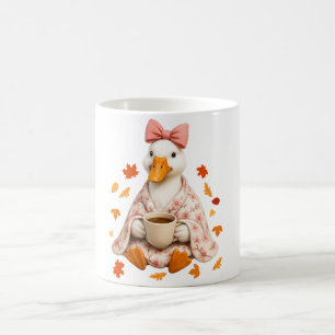 Silly Goose Autumn Coffee Cherry Blossom Blanket Mug