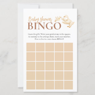 Silly Goose Baby Girl Bingo Baby Shower Game