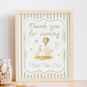 Silly Goose Baby Shower Favour  Poster