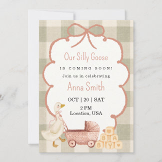 "Silly Goose" Baby Shower Invitation