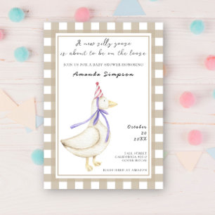 Silly Goose Baby Shower Invitation
