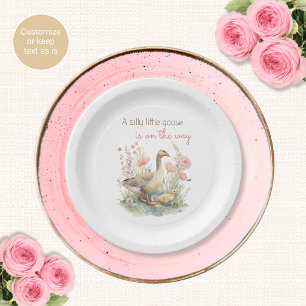 Silly Goose Baby Shower Paper Plates