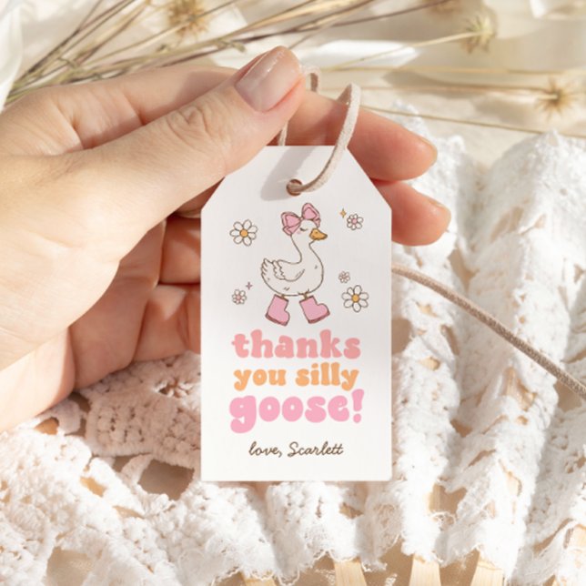 Silly Goose Birthday Favour Tags (Creator Uploaded)