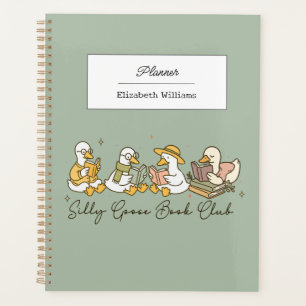 Silly Goose Book Club Cute Goose-Themed Daily Planner