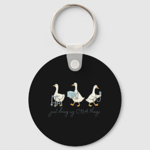 Silly Goose CNA Graduation Cute Certified Nursing Keychain