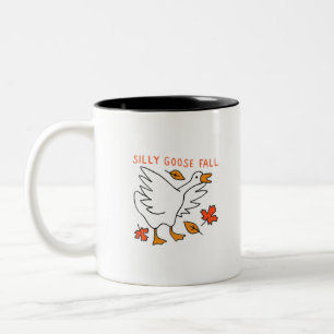 Silly Goose Fall Two-Tone Coffee Mug