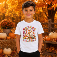 Silly Goose Fall Vibes Faux Crochet Goose Kids