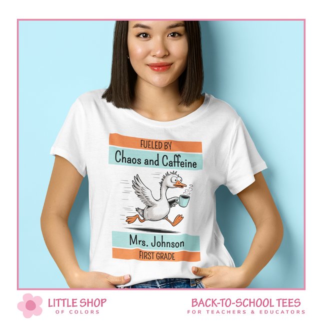 Silly Goose First Grade Elementary School Teacher T-Shirt (Creator Uploaded)