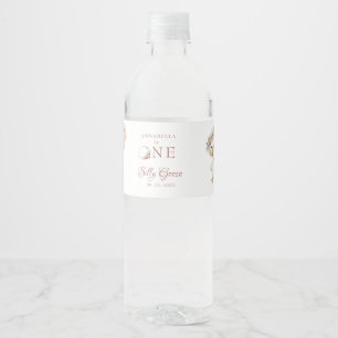 Silly Goose Flower Garden Mushroom Water Bottle Label