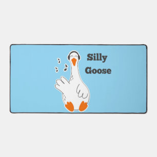 Silly goose, Funny Goose, Goose Lover Desk Mat