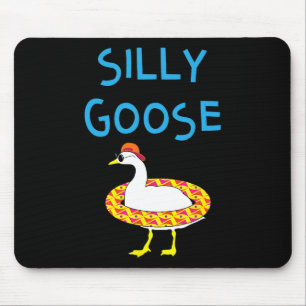 Silly Goose Funny Halloween Sungles And Floatie Mouse Pad