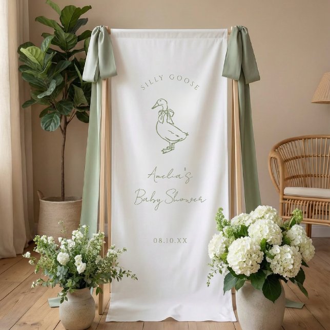Silly Goose Gender Neutral baby shower Banner (Creator Uploaded)