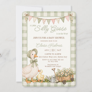 Silly Goose Gender Neutral Baby Shower Invitation