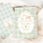 Silly Goose Gender neutral Sage Baby Shower Invitation<br><div class="desc">Silly Goose Gender neutral Sage Baby Shower Invitation
Matching items are available.</div>