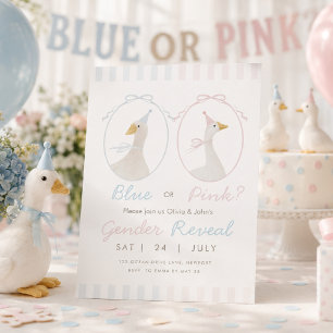 Silly Goose Gender Reveal Invitation
