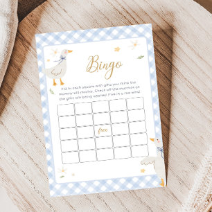 Silly Goose Gingham Baby Shower Bingo Game