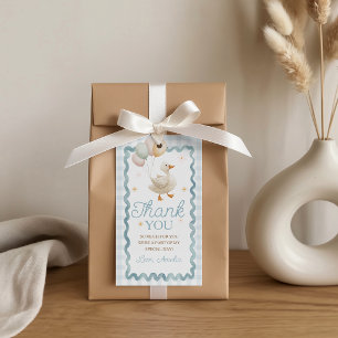 Silly Goose Gingham Birthday Favour Gift Tags