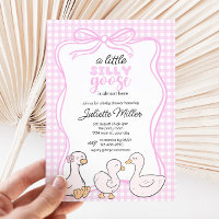 Silly Goose Gingham Girls Baby Shower