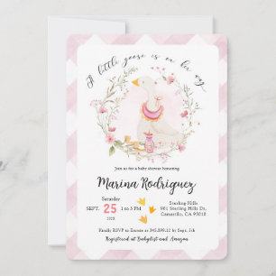 Silly Goose Girl Baby Shower Invite