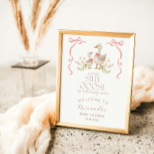 Silly Goose Girl Baby Shower Welcome