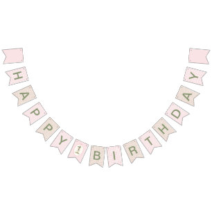 Silly Goose Happy Birthday Bunting – Cottagecore  Bunting Flags