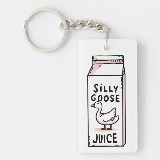 Silly goose juice keychain (Front)