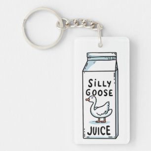Silly goose juice keychain