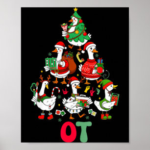 Silly goose occupational therapy christmas tree ot poster