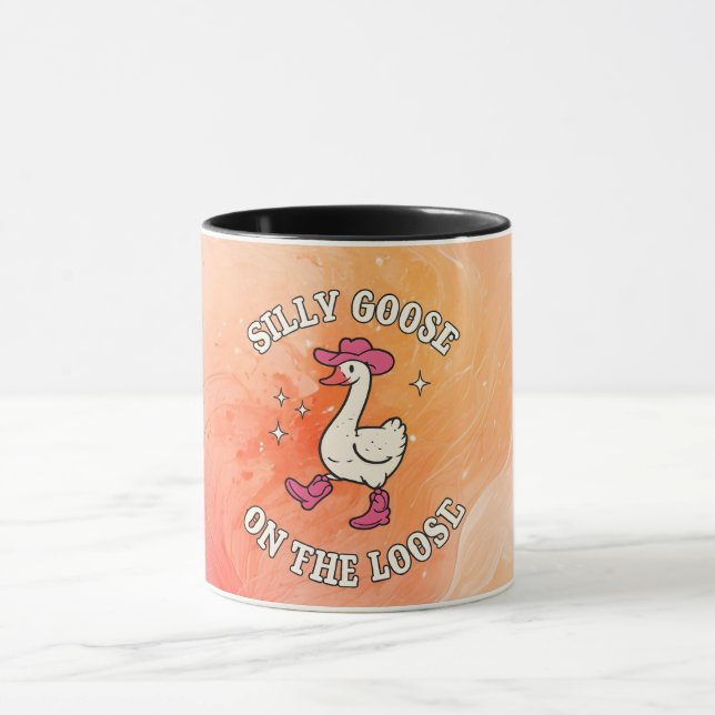 Silly Goose On The Loose Mug – Funny Goose Coffee  (Centre)