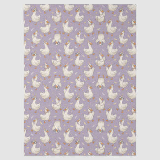 Silly Goose Party Cartoon Geese with Confetti Tissue Paper